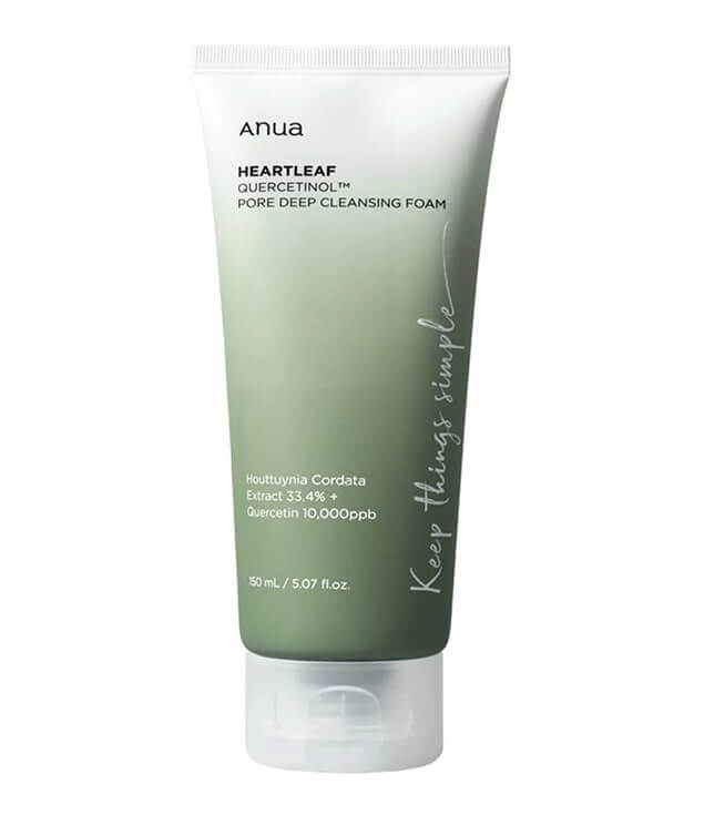 ANUA | HEARTLEAF QUERCETINOL PORE DEEP CLEANSING FOAM